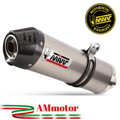 Mivv Bmw F 800 S / ST 2012 Terminale Di Scarico Moto Oval Titanio Carbonio Cap Foto 1 de 2