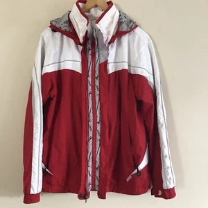 Columbia Sportswear Jacket Women’s Large XCO Core Interchange Red White Gray - Picture 1 of 12