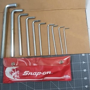 Snap-on C15B Standard Hex Key Allen Wrench Set 10 Pc w/ Case - Picture 1 of 8