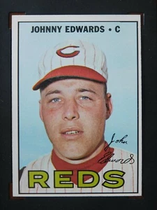 Tarjeta de béisbol Topps #202 1967 de Johnny Edwards (casi nueva) - Imagen 1 de 2