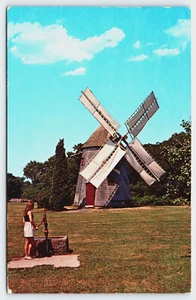 Postkarte Cape Cod MA-Massachusetts, die Windmühle am Eastham Water Brunnen Vintage 1973 - Bild 1 von 3