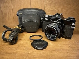 *Near Mint ++* Pentax ESII ES II Black Film Camera SMC Takumar 55mm F/1.8 /Japan - Picture 1 of 18
