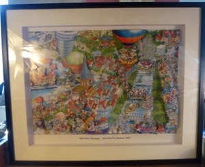 Bernd Natke, 3 cuadros, Carnaval de Düsseldorf 2007, firmado, número 8/333 - Imagen 1 de 16