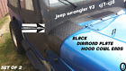 Fits Jeep wrangler YJ-CJ7-CJ8  Rubber Coated Diamond Plate 2 PC. Hood Cowl Ends