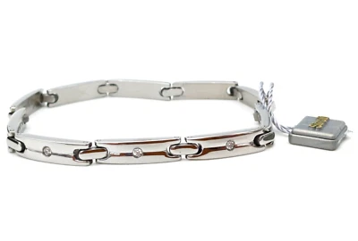 STROILI ORO BRACCIALE ACCIAIO MASCHILE CON MAGLIE - Immagine 1 di 4