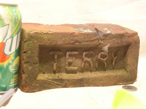 EARLY ANTIQUE HISTORICAL 1800'S TERRY CLAY BRICK KINGSTON NY HUDSON VALLEY USA Cover