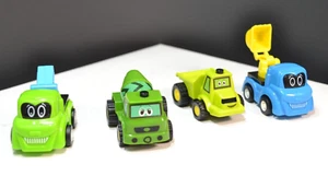 Pull Back Vehicles Toys Tow, Dump, Cement, Dig Trucks 2 1/4" to  3" San Ren Hang - Picture 1 of 9