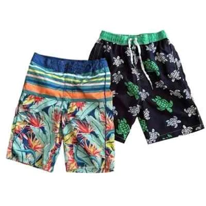 ART CLASS & KUTE N KOO Swim Trunks Lot of 2 Pair Board Shorts Tropical Boys 14 - Picture 1 of 7