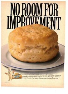 Pillsbury Grands Biscuits No Room For Improvement Vintage 1993 Print Ad - Picture 1 of 1