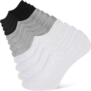 Calcetines invisibles No Show Trainer para hombre corte bajo algodón 3 pares - talla 6-11 - Imagen 1 de 1
