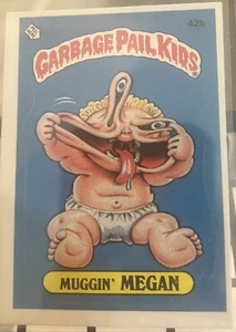 1985 Topps Garbage Pail Kids #42a PATTY PUTTY #42b MUGGIN MEGAN Lot GPK Series 2 - Imagen 1 de 2