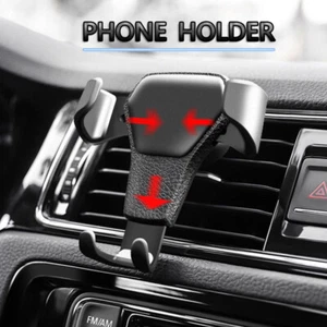 In Car Phone Holder Fit Car Air Vent Universal Mount Cradle Gravity prevent Fall - Picture 1 of 10