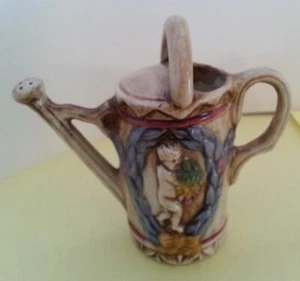 Beautiful Miniature Souvenir Pitcher Simulated Capo Di Monte Made in Germany - Picture 1 of 1