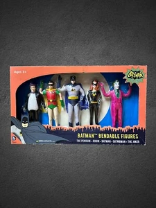 Batman Classic TV Series Bendable Figures 5 Pack Brand New In Box! - Picture 1 of 8
