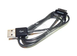 Samsung Galaxy Tab 10.1 Black USB Sync Data Cable Cord - Genuine OEM - Picture 1 of 3