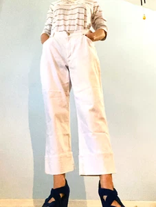 Damen-Caprihose IZOD strapazierfähig Stretch weiß Baumwolle - Bild 1 von 8