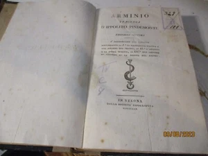 ARMINIO TRAGEDIA di I. PINDEMONTE - VERONA MDCCCXIX - Imagen 1 de 9