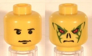 LEGO Harry Potter - Minifig, Head - Quirrell / Voldemort Pattern - Yellow - Picture 1 of 1