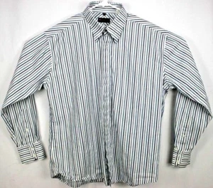 Ben Sherman Men's Shirt Size 4/XL L/S Button White/Purple/Gray Turquoise Striped - Picture 1 of 8