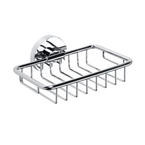 BOMEGA Seifenkorb Chrom poliert für Bad & Küche >> zum Bohren oder Kleben - Imagen 1 de 7