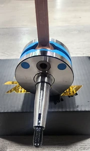 **(CIGUEÑAL SUZUKI AX100 YM RACING VOLTEO 56.5 MONTADO EN TEFLON AZUL)*** - Imagen 1 de 3