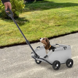 7.5kg/16.53 lbs Hundewagen Faltender Reisen Haustier-Kinderwagen Hundewagen - Bild 1 von 16