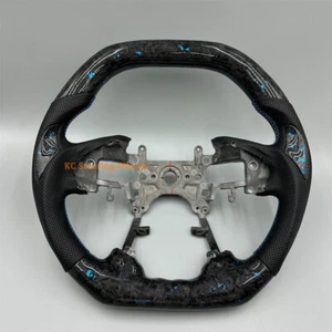 Forged Carbon Fiber black Steering Wheel For 2013-2017 Honda Accord Replacement - Picture 1 of 6