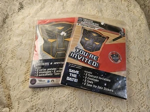 Transformers Dark of the Moon Party Invitations 2 Packs FREE US SHIPPING - Picture 1 of 7