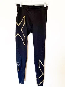 2XU Mens Compression MCS Pants Medium Sport Spandex Elite Black Tights Athletic - Picture 1 of 5