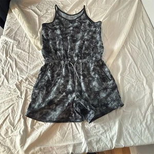 Athleta Mädchen XL Batik Strampler Mehrfarbig Freizeit Einteiler Ärmellos - Bild 1 von 7