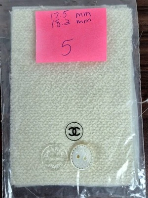 CHANEL Buttons And Fabric Swatch - Image 1 of 4