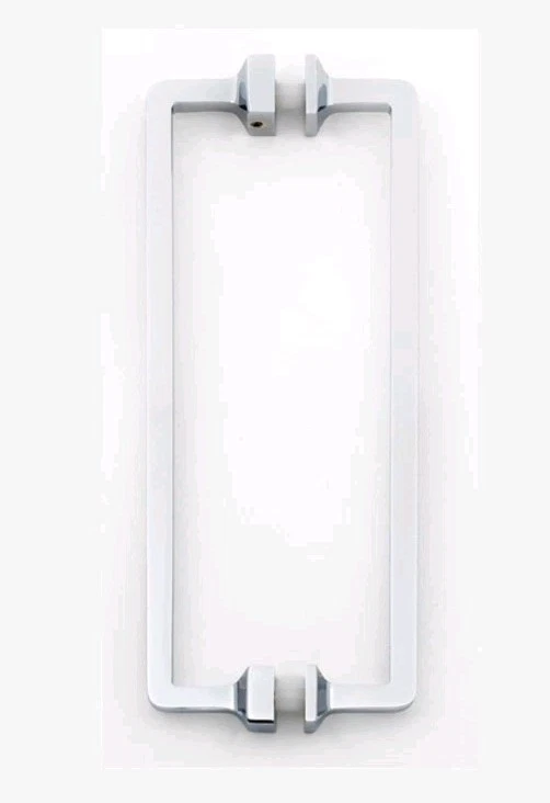 Manijas de puerta de ducha industriales de lujo Alno G950-8-PC Millennium de 8" - cromadas Foto 1 de 2