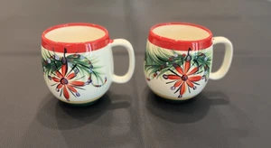 Juego de 2 tazas de té/café vintage firmadas por Gail Pittman - Imagen 1 de 6