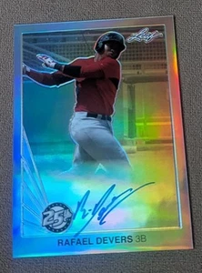 Rafael Devers 2015 Leaf Silver Holo Auto BA-RD1 - Picture 1 of 2