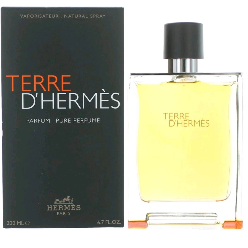 Terre D'Hermes de Hermes, spray de perfume puro de 6,7 oz para hombre Foto 1 de 4