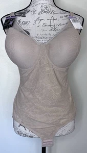 New Hanes 6552 All Over Solutions Shaper Shapewear w/ Built in Bra 40D Nude - Picture 1 of 6