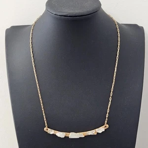 Dani Barbe Herkimer Diamond Gold Plated Necklace 19.5" - Picture 1 of 11