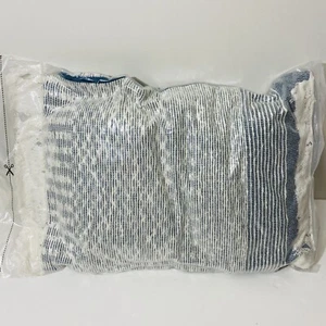 Epic Inside Threshold Blue 14 X 20” Toss Pillow 100% Cotton Boho Target - Picture 1 of 5