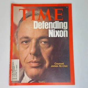 Collectors Vintage Time Magazine March 25 1974 Good Preowned Condition - Imagen 1 de 3
