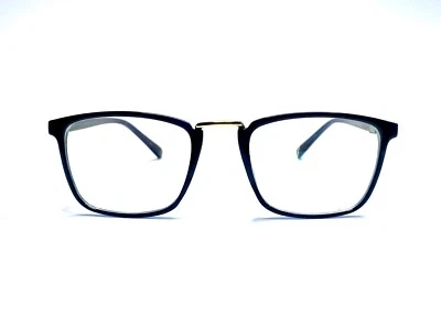 Nuevas gafas rectangulares transparentes negras azules de alta calidad sin marca 50 18 136 Foto 1 de 4