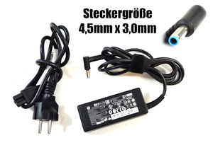 Original HP 45W (Blaue Spitze) 19,5V 2,31A AC Adapter Netzteil mit Stromkabel - Bild 1 von 3