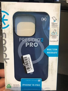 Speck Apple iPhone 15 Pro Presidio 2 Pro with MagSafe case - Coastal Blue - Picture 1 of 2