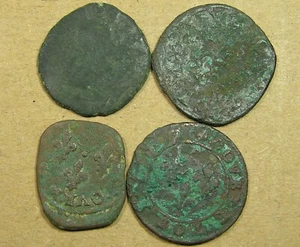 France Lot of 4 Coins, Henry IV 1553 to 1610, 1st King of France Bourbon Dynasty - Picture 1 of 2