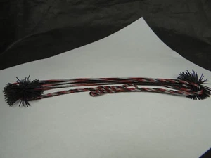 NEW FLEMISH BCY X RECURVE BLACK, RED AND GRAY 3 COLORS 60 INCH BOW STRING $19.99 - Picture 1 of 9
