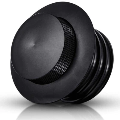 NEW Pop-up Tank Gas Cap Black Vented Flush Mount Fuel Filler Cap for Harley Foto 1 de 4