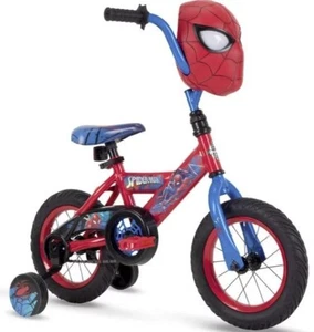 Marvel Spider-Man bici da ragazzo 12 pollici per bambini bicicletta Huffy facile da assemblare 3+ rossa - Foto 1 di 6