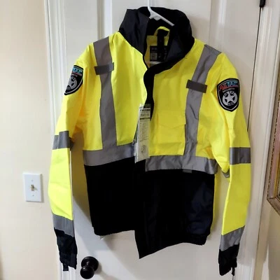 PortWest Hi Viz3 in 1 Bomber Jacket Water Resistant - missing inner fleece layer - Image 1 of 4