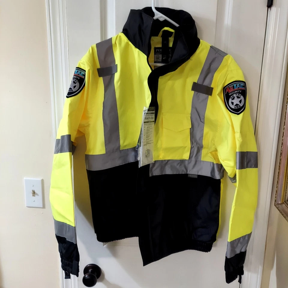 PortWest Hi Viz3 in 1 Bomber Jacket Water Resistant - missing inner fleece layer - Image 1 of 4