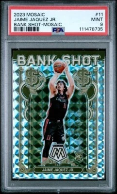 Jaime Jaquez Jr. 2023 Panini Mosaic RC Bank Shot Mosaic Prizm PSA 9 #11 Heat - Image 1 of 2
