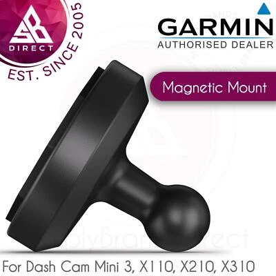 Garmin Low-Profile Windscreen Magnetic Mount│For Dash Cam Mini 3, X110-X210-X310 - Image 1 of 3